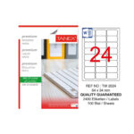 Tanex Laser Etiket Tw-2024 64 X 34 Mm