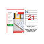 Tanex Laser Etiket Tw-2121 70 X 38 Mm