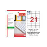 Tanex Laser Etiket Tw-2124 70 X 42.43 Mm