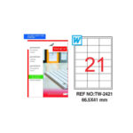Tanex Laser Etiket Tw-2421 66,5X41Mm