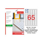 Tanex Tw-2065 Beyaz Etiket 38.1 mm x 21.12 mm