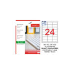 Tanex Tw-2533 Beyaz Adres ve Posta Etiketi 64.6 mm x 33.8 mm