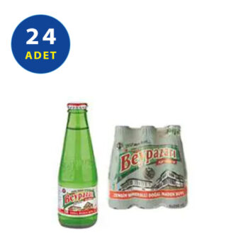 Beypazarı Maden Suyu-Soda Cam Şişe 200 ml x 24 Adet