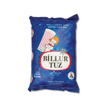 Billur Tuz Rafine İyotlu Sofra Tuzu 1.5 kg