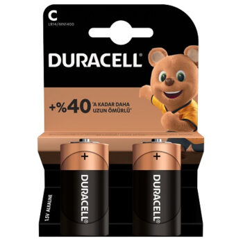 Duracell Pil 2 Li C Orta Boy Lr-14