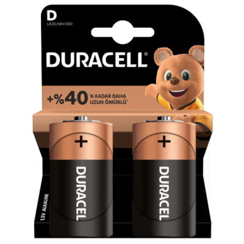 Duracell Pil 2 Li D Büyük Boy Lr-20