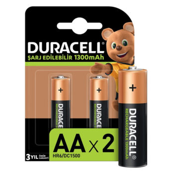 Duracell Pil Şarjlı 2 Li AA Kalem 1300Mah