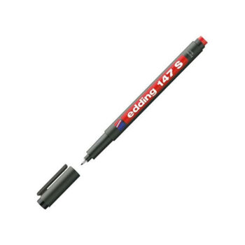 EDDING ASETAT KALEMİ SİLGİLİ E-147S KIRMIZI