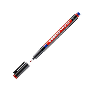 EDDING ASETAT KALEMİ SİLGİLİ E-149M KIRMIZI