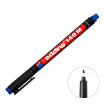 Edding 149M Permanent Asetat Kalem Mavi M Uç