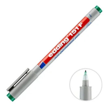 Edding 151F Silinebilir Asetat Kalem Yeşil F Uç