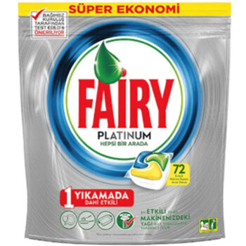 Fairy Platinum Bulaşık Makinesi Tableti 75'li