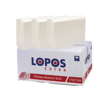 Lopos Z Katlama Havlu 19X22,5cm 1Koli (12Paket) 120 Yaprak