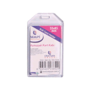 Mapi Kart Kabı Pvc Dikey Şeffaf 50 Adet