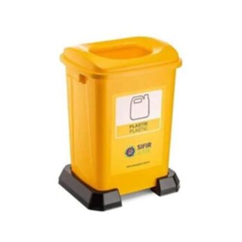 Nosso Sıfır Atık Geri Dönüşüm Çöp Kovası Plastik Atıklar Sarı 70 lt