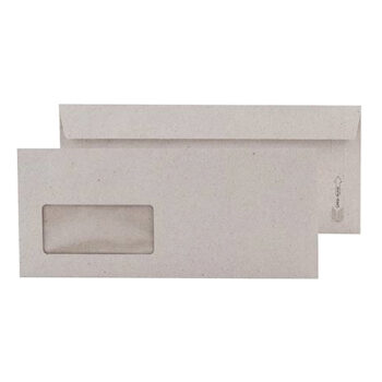 Oyal Zarf Diplomat 10.5X24 90Gr Kraft Pencereli Silikonlu 50 Adet