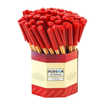 Pensan 1010 Ofispen Tükenmez Kalem 1.0 mm Kırmızı 60'lı