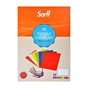 Sarff Cilt Kapağı Pvc 160 Mikron Şeffaf A5 100’Lü Paket