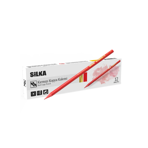 SİLKA KL3.RSK-12 KIRMIZI KOPYA KALEMİ 12Lİ