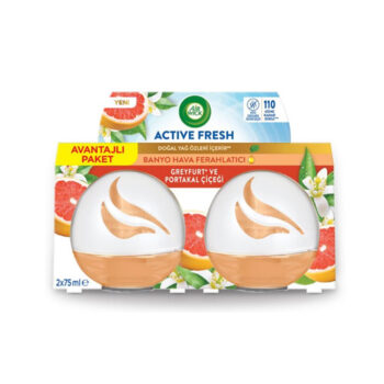 AİR WİCK ODA KOKUSU ACTIVE FRESH (DECOSPHERE) GREYFURT PORTAKAL ÇİÇEĞİ 2x75 ML