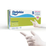 Dolphin Lateks Pudralı Muayene Eldiveni (S) 100 Adet