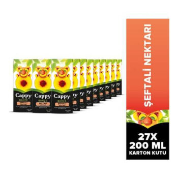 Cappy Şeftali Suyu 200 ml 27`li