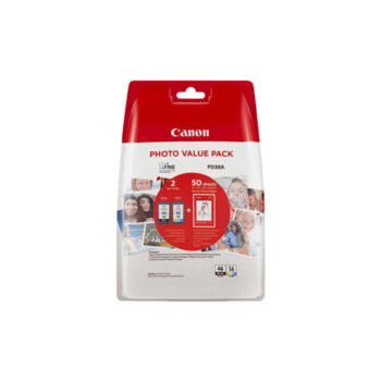 Canon PG-46 Siyah ve CL-56 Renkli Orijinal Kartuş Seti